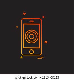 Mobile icon design vector 