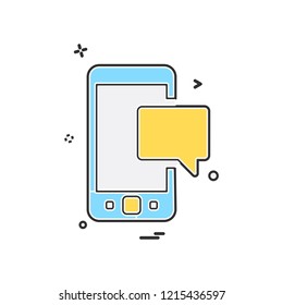 Mobile icon design vector