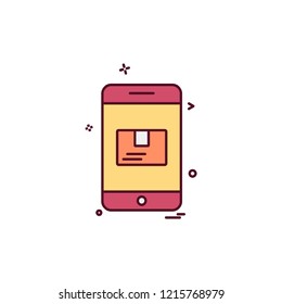 Mobile icon design vector