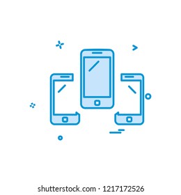 Mobile icon design vector