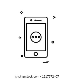 Mobile icon design vector