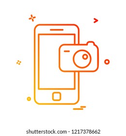 Mobile icon design vector