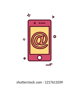 Mobile icon design vector