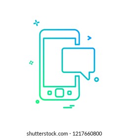 Mobile icon design vector