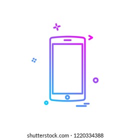 Mobile icon design vector