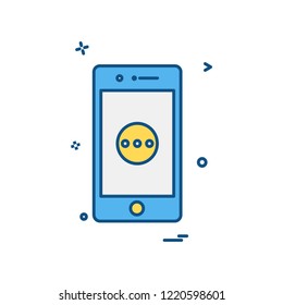 Mobile icon design vector