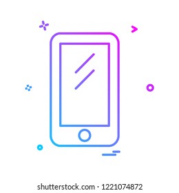 Mobile icon design vector
