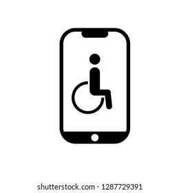 mobile icon and Disabled symbol