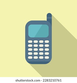 Mobile icon flat vector. Web interface. Contact app