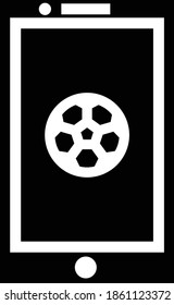 Mobile Icon in Glyph Style