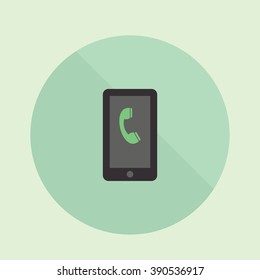 Mobile icon. Mobile incoming call icon. Mobile vector. Phone icon. Mobile vector illustration. Telephone icon. Smartphone icon. Smartphone vector illustration. Smartphone isolated background. 