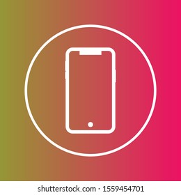 Mobile icon isolated on background
