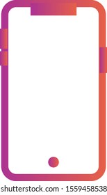 Mobile icon isolated on background
