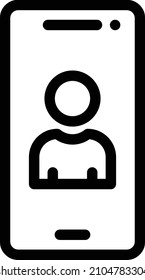 mobile Icon isolated on white background. Vector illustration. Eps10. Vector icon for website design and app