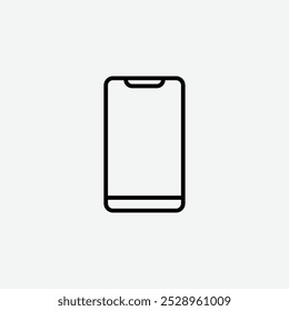 Icono móvil aislado en el fondo blanco.