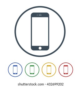 Mobile Icon Isolated on White Background.vector illustration icon