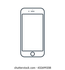 Icono móvil aislado en fondo blanco.icono de ilustración vectorial