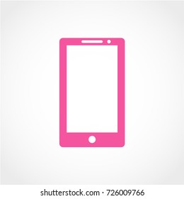 Mobile Icon Isolated on White Background