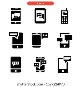 mobile icon isolated sign symbol vector illustration - Collection of high quality black style vector icons
