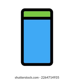Línea de icono móvil aislada en fondo blanco. Icono delgado plano negro sobre el estilo de contorno moderno. Símbolo lineal y trazo editable. Ilustración vectorial de trazo simple y píxel perfecto