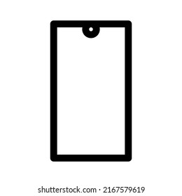 mobiles Symbol oder Logo einzeln auf Zeichen, Vektorgrafik - hochwertige Vektorsymbole mit schwarzem Hintergrund
