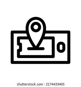icono móvil o logotipo símbolo de signo aislado ilustración vectorial - iconos vectoriales de estilo negro de alta calidad
