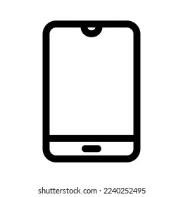 mobiles Symbol oder Logo einzeln auf Zeichen, Vektorgrafik - hochwertige Vektorsymbole mit schwarzem Hintergrund
