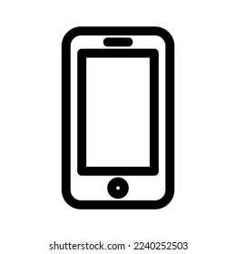 icono móvil o logotipo símbolo de signo aislado ilustración vectorial - iconos vectoriales de estilo negro de alta calidad
