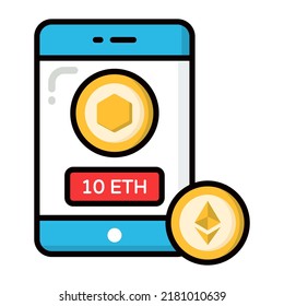 Mobile icon, Non-fungible token, Digital technology.