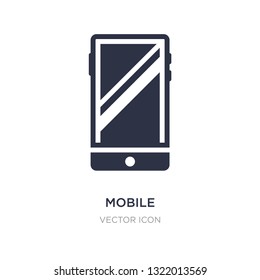 mobile icon on white background. Simple element illustration from Blogger and influencer concept. mobile sign icon symbol design.