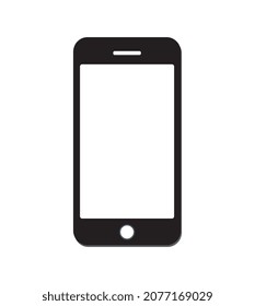 Mobile icon. phone icon vector. smartphone symbol illustration. Mock up phone with blank screen.