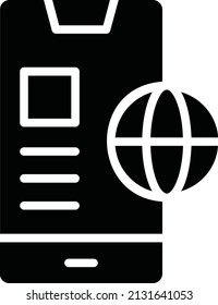 Mobile Icon. Programming Sign And Symbol. Code symbol for your web site design, logo, app, UI.
