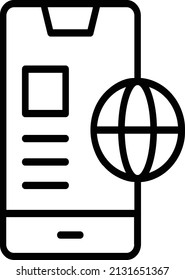 Mobile Icon. Programming Sign And Symbol. Code symbol for your web site design, logo, app, UI.