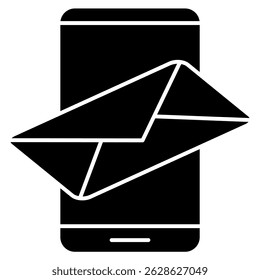 Icono móvil representado por el símbolo móvil Estilo relleno negro.