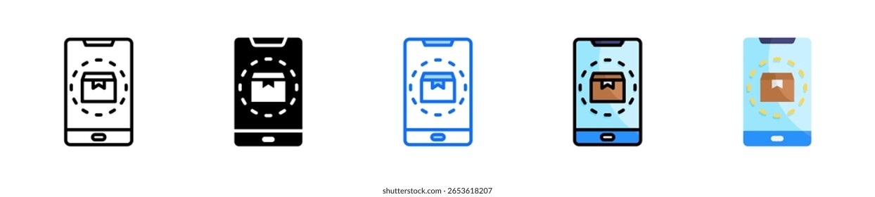 Mobile Icon Set Multiple Style Collection