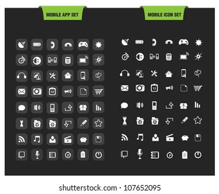 mobile Icon set (vector)