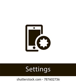 mobile icon. settings mobile. sign design