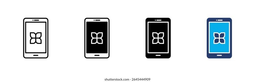 Mobile icon sheet multiple style collection