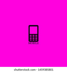 mobile icon sign signifier vector