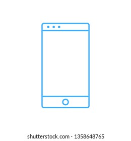 Mobile icon - Smartphone sign vector