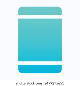 Icono de móvil. Icono de Vector de smartphone. Icono de Vector de degradado aislado.