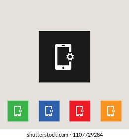 Mobile icon, stock vector illustration, EPS10.