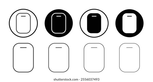 Mobile icon Thin outline art symbol