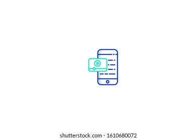Mobile icon in trendy flat style isolated on white background vector illustration