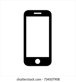 Icono móvil en estilo plano moderno aislado en fondo blanco. Símbolo de icono móvil para el diseño de tu sitio web, logotipo móvil, aplicación, UI. Ilustración vectorial, Icono de Mobile eps10.