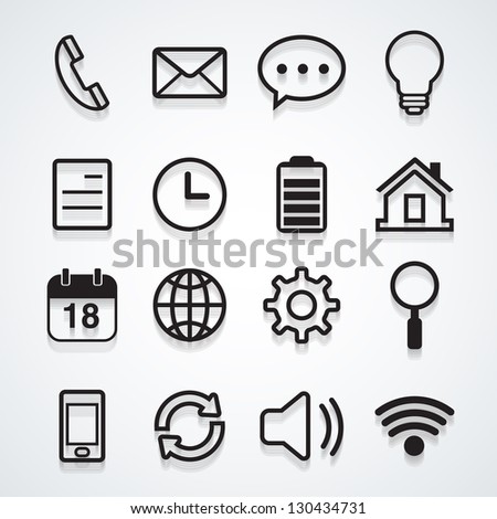 Mobile Icon Vector Stock Vector (Royalty Free) 130434731 - Shutterstock