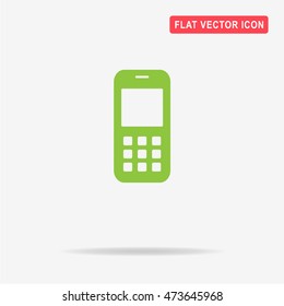 Mobile icon. Vector concept illustration for design.