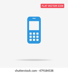 Mobile icon. Vector concept illustration for design.