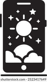 Mobile icon vector design art 