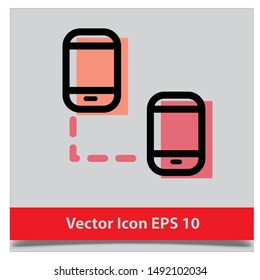 mobile icon Vector EPS 10 design template
